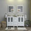  Ensemble de meuble-lavabo double 60 "avec miroir 60"-27042788