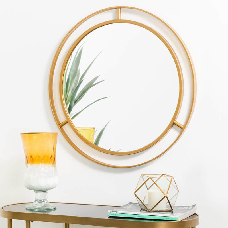 Terwilliger Metal Mirror, Gold Antique, 28" x 28"
