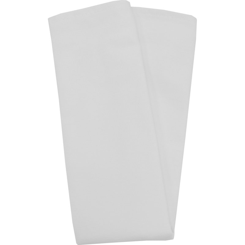 Polyester Square Napkin, White, 20" W x 20" L