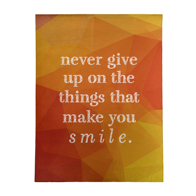 Tapis en chenille synthétique Quotes Faux Gemstone Joy & Perseverance, Rectangle 5 pi x 7 pi