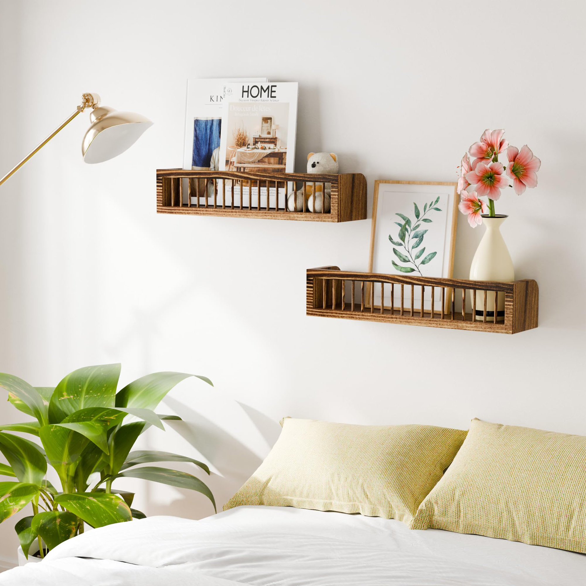 Loon Peak® Jaffar 2 Piece Wood Floating Shelf - Wayfair Canada