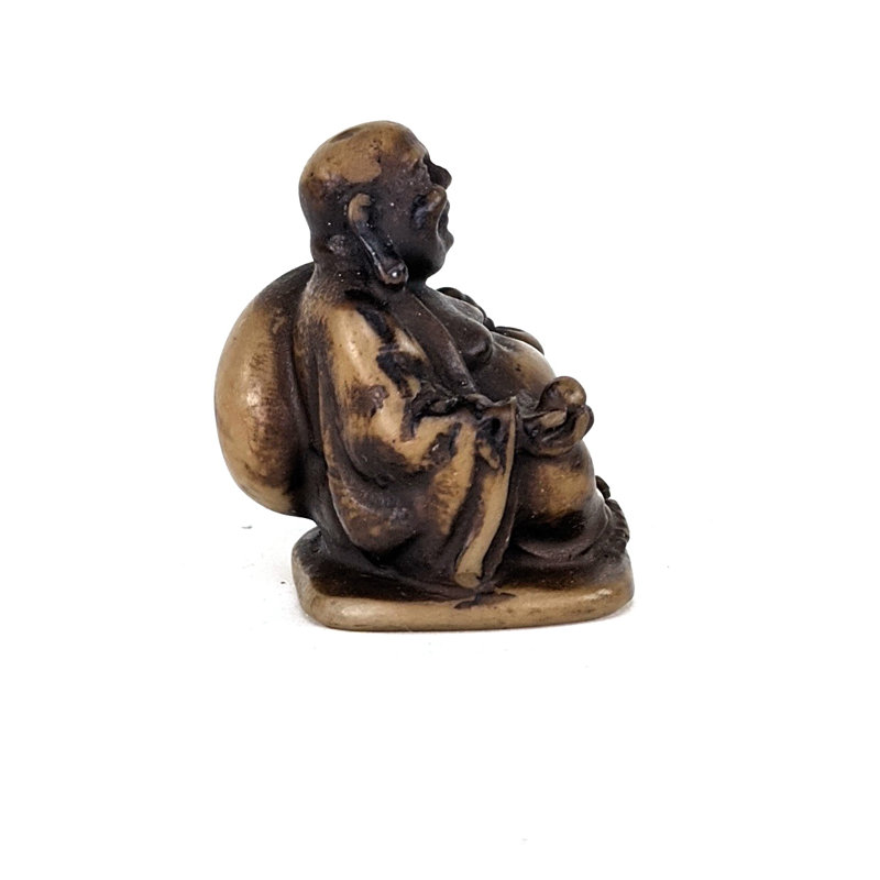 Figurine Hotai en résine assise avec sac
