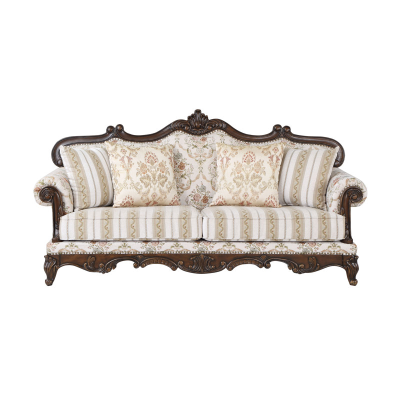 Canapé Nayla, Velours beige