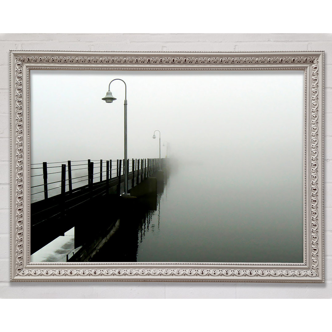 Misty Ocean Pier Gerahmter Druck