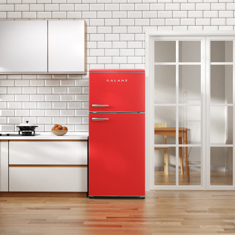 Galanz Retro 18 cf. Refrigerator Top Mount, Red