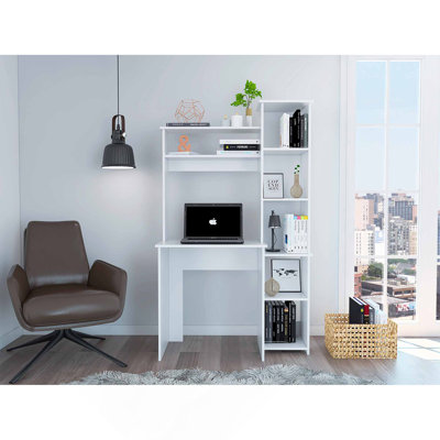 Nashville Writing Desk, Six Shelves