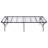 Foldable Black Twin Platform Bed, Durable And Space-Saving, Perfect For Guest Rooms And Small Living Spaces.