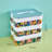 12L Building Block Toy Storage Box Large Capacity Stackable Toy Organizer Multiple Compartments with Dustproof Lid Handle Design Blocks Toys Organizer Storage Case