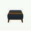 Blue Reversible Tray Ottoman