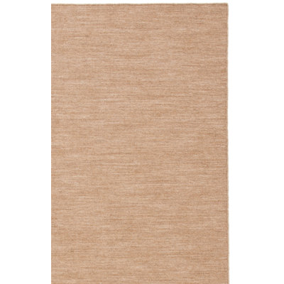 Tapis beige en laine / coton tissé à la main Brandal