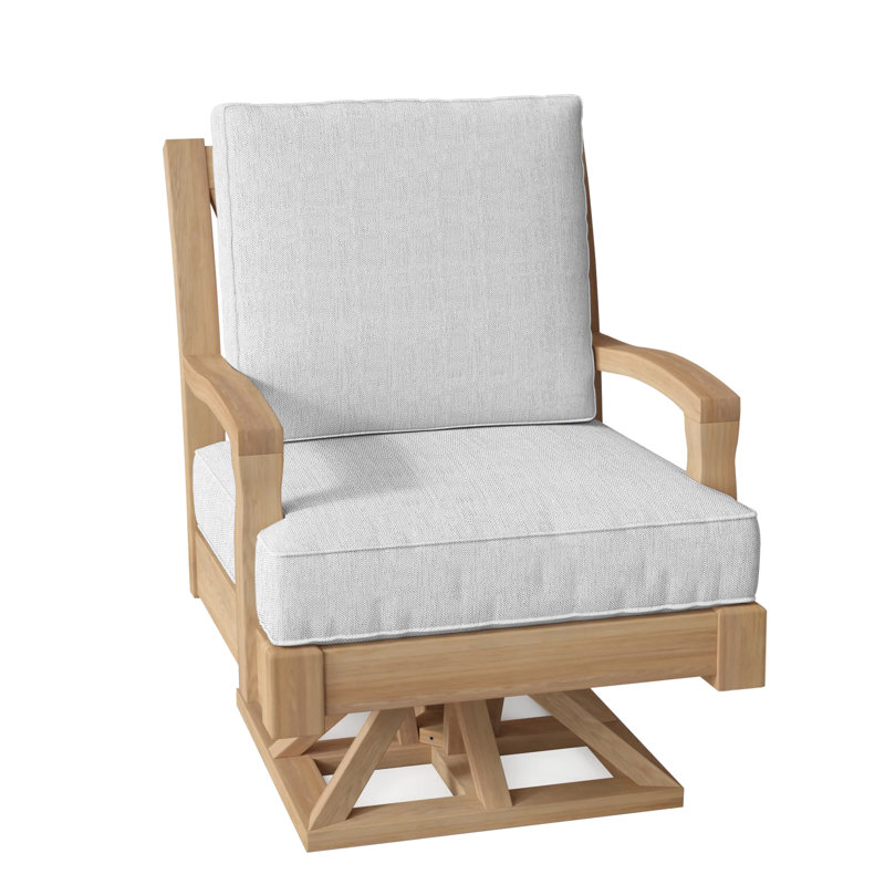 Somerset Teak Outdoor Rocker Chair, Linen Shale