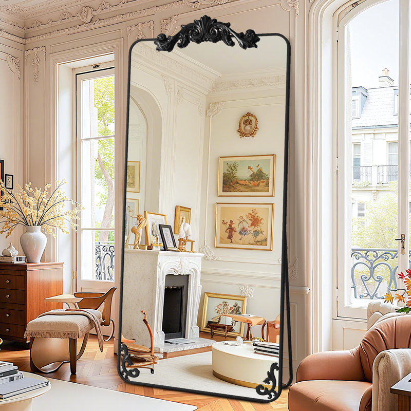 Miroir Ornately, Noir, noir, noir, noir, 71 po x 28 po