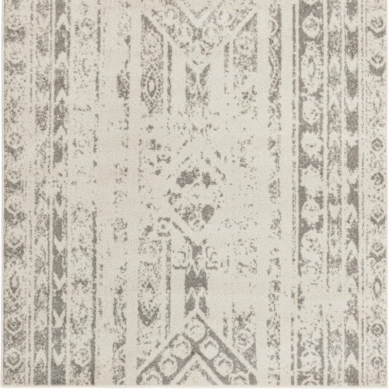 Geometric Indoor Rug, Square 5'3"