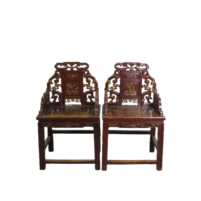 Asian Classic Solid Wood Arm Chair