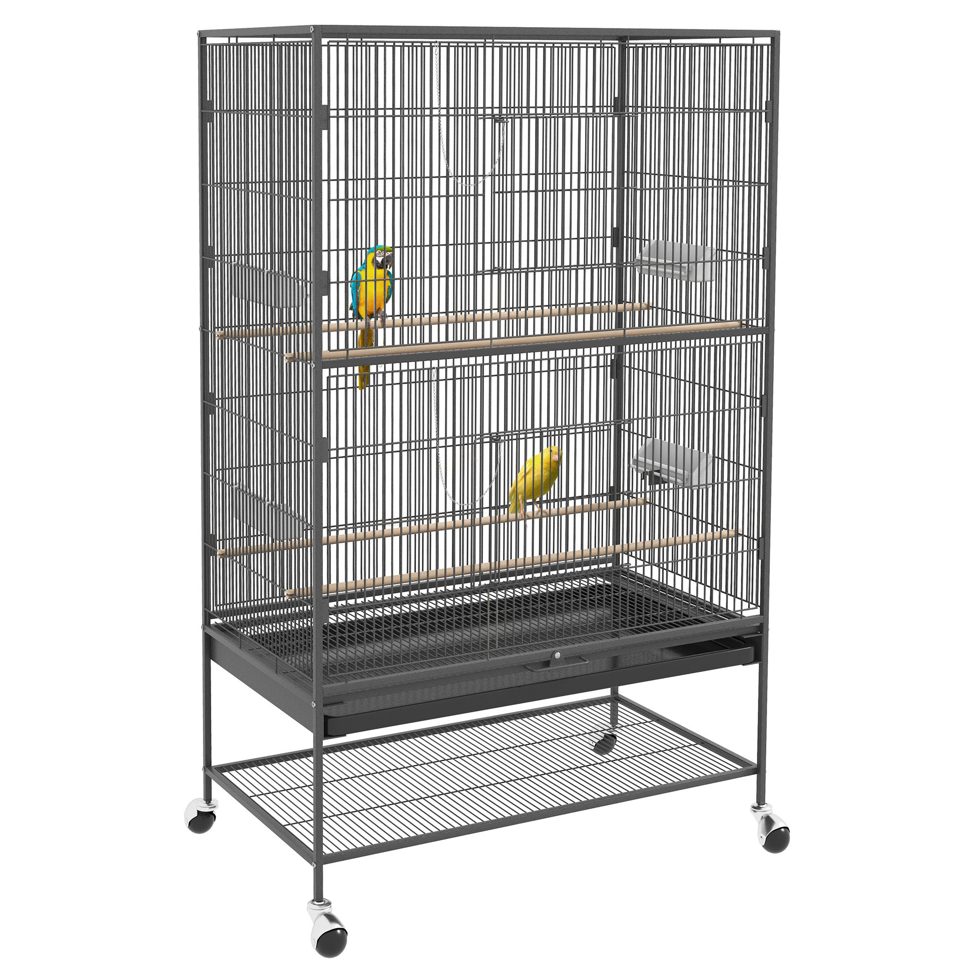 Tucker Murphy Pet™ Danayshia 60.2'' Steel Flight Cage with Wheels | Wayfair