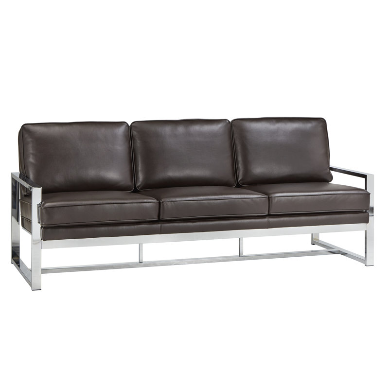 Joanna 82 " Faux Leather Sofa