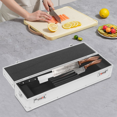 Portable Knife Organizer Case With Locks