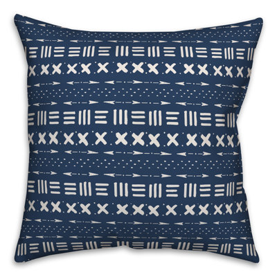  Housse et insert de coussin carré d'extérieur à imprimé boue