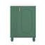 Meuble-lavabo 24 po avec lavabo, armoire de salle de bain avec tablette de porte, rangement latéral ouvert-119691047