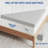 3 Inch Memory Foam Mattress Topper , Mattress Topper With Removable & Washable Polyester Cover-1701358738