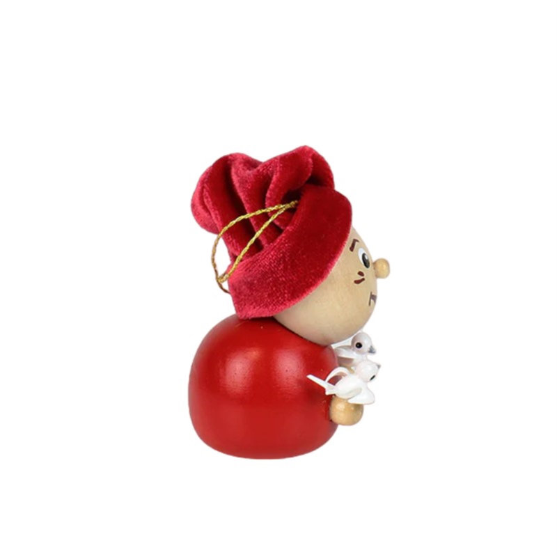 Jobanny 3.5'' Wood Hanging Figurine Ornament