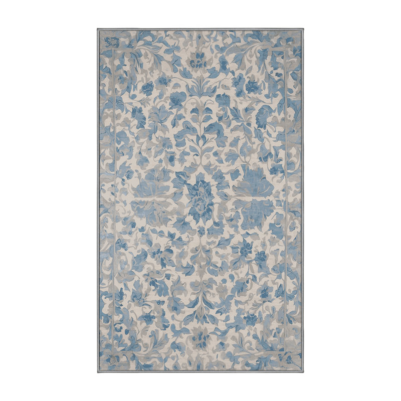 Machine Washable Gray Area Rug