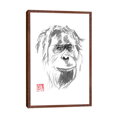 Orangutan Smile by Péchane - Painting on Canvas