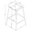 Tabouret de bar sans dossier Staten (ensemble de 2)-1179892136