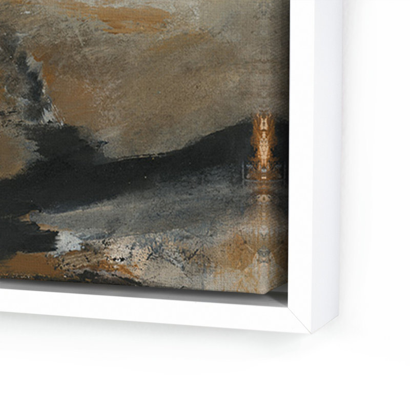 The Luxury of Time Painting by Melanie Biehle, 32" H x 27" W, White Maple Canvas Floater Framed