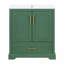 Meuble-lavabo avec lavabo, 1 tiroir et 2 portes à fermeture en douceur-1098554020