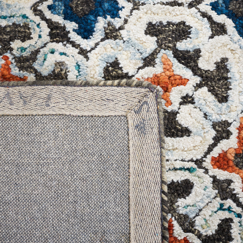 Tapis taupe noué à la main Vahakn, Rectangle 9 pi x 12 pi