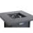 Powdercoated Metal Fire Pit With Smoked Glass Top-1638588546