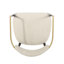 2 Cuir brun beige - cadre moderne en fer robuste, cuir moderne H 42 po, cadre 42