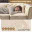 Canapé Chesterfield modulaire avec similicuir capitonné-1472249308