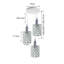 Cru 3 - Light White Cluster Pendant