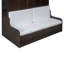 Grand lit escamotable mural, chaise et coussin pliables, idéal pour la finition de la salle de gym à domicile, se replie dans un rangement, convient aux petits appartements