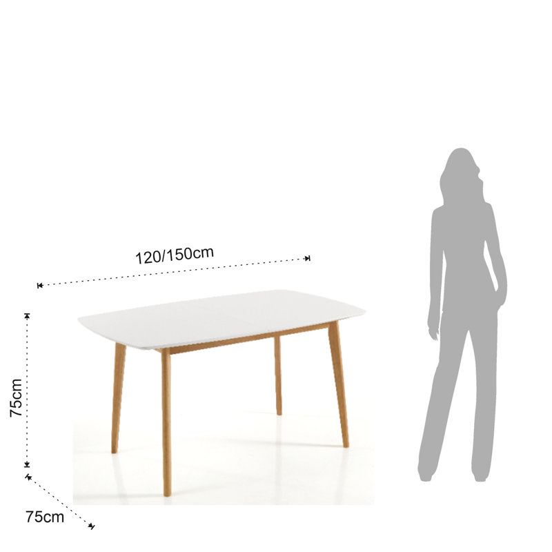 Charlton Extendable Solid Wood Base Dining Table