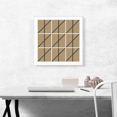 Mid-Century Modern Fence - Impression sur toile tendue