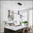 4 - Light Dimmable Kitchen Island Linear LED Pendant[No Bulb]