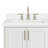 43'' Single Bathroom Vanity with White Quartz Top-93359323