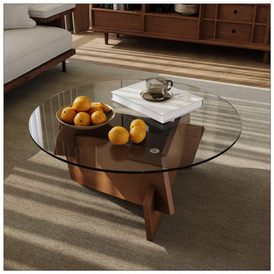 Table basse ronde moderne pour le salon - table de bout Mid Century