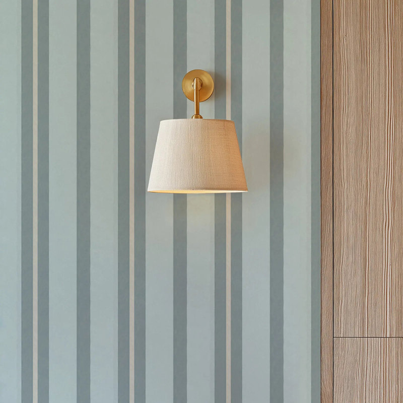 Miami Stripe Mini - Wallpaper, Ocean Breeze Blue, Peel & Stick, Self-Adhesive