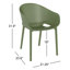 Chaise d'appoint empilable pour patio Farrah-1582597410