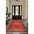 Susan Red Oriental Machine Printed Cotton Polyester Area Rug-1897812713