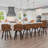 Swivel Counter Stool With Upholstered Seat And Metal Frame,Set Of 6-590725160
