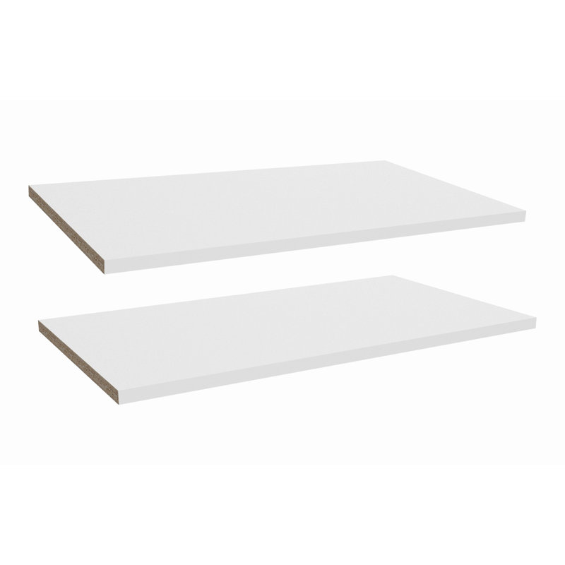 Impressions White Shelves for Towers, 2-pk, 0.63" H x 23.75" W x 13.07" D