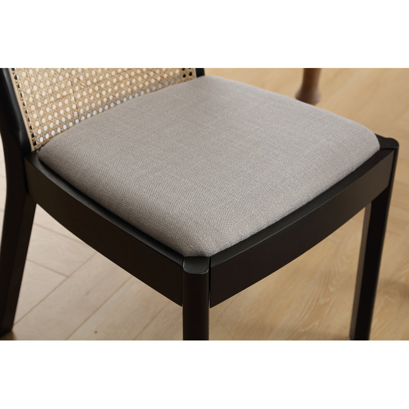 Chaise d'appoint Kashtyn, Noir, gris