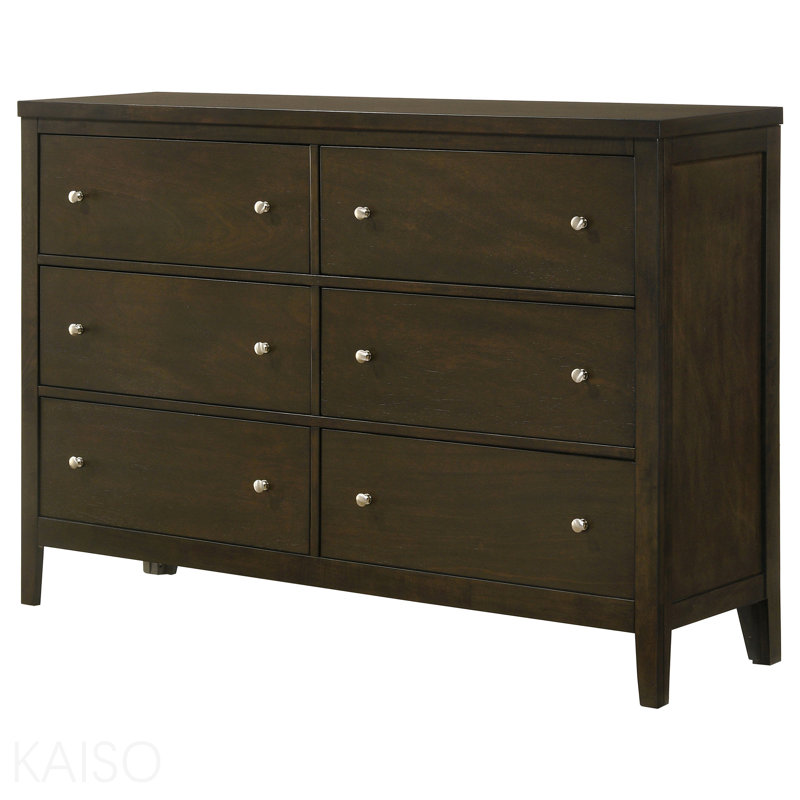 Commode 6 tiroirs Dark Cocoa, Espresso