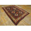 Tapis kazak antique à motif géométrique bleu