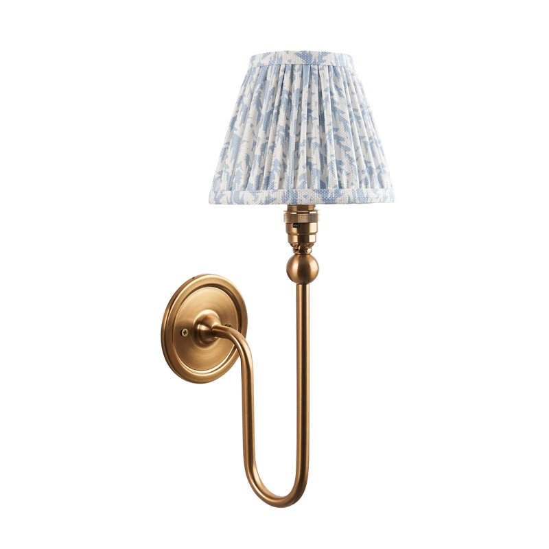 Santiago Armed Sconce, Blue, 37cm H x 16cm W x 22cm D